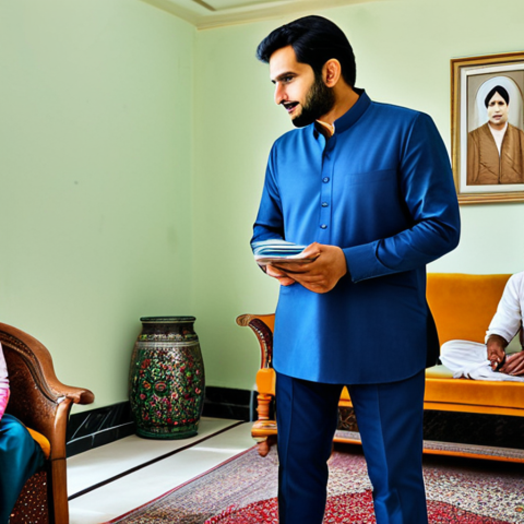 1가구 2주택 세금 규정 - **
A professional tax consultant advising a Pakistani family in modest clothing at their home. The ...