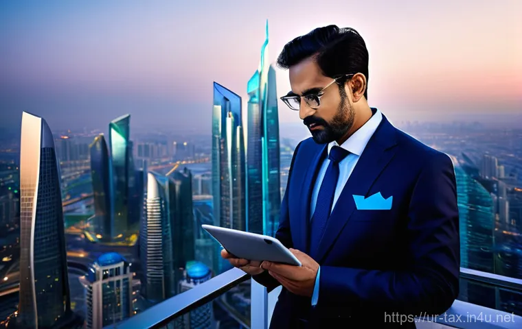 해외 부동산 양도소득세 - **Prompt:** A successful Pakistani investor, a man in his late 40s with a thoughtful expression, dre...