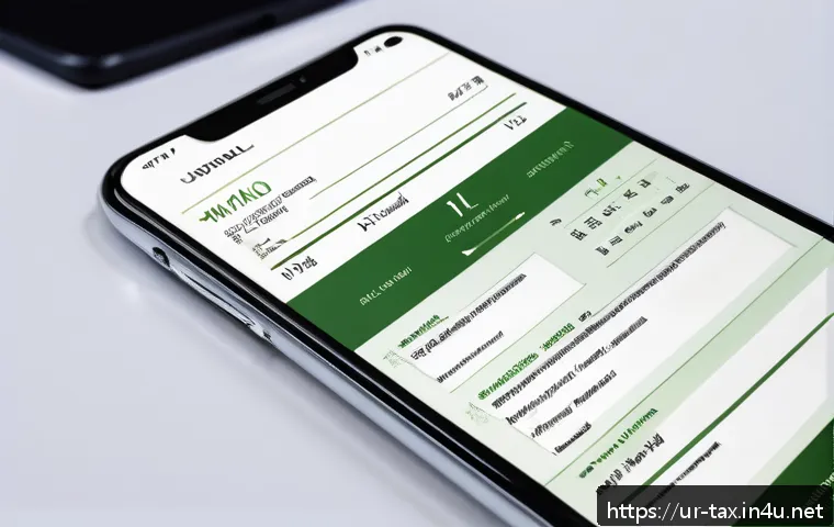 세금계산서 작성 요령 - A professional digital business receipt displayed on a modern smartphone screen, featuring Urdu text...